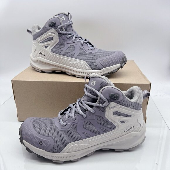 Oboz Katabatic Mid - Mineral- Women's Hiking Boots Running Shoe US 9 Medium - Picture 2 of 9